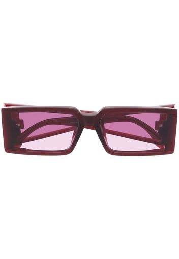 Marcelo Burlon County of Milan Fagus square-frame sunglasses - Rosso