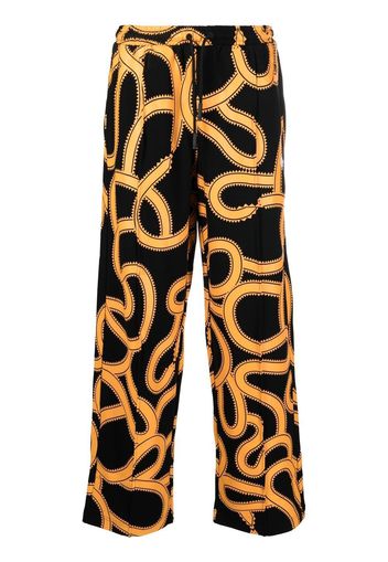 Marcelo Burlon County of Milan Snake-print track pants - Nero