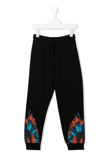 Marcelo Burlon County Of Milan Kids Wings-print track pants - Nero