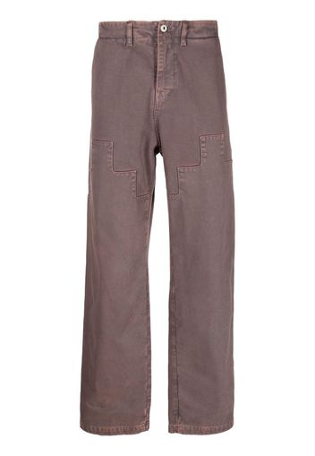 Marcelo Burlon County of Milan Cross straight-leg trousers - Rosa