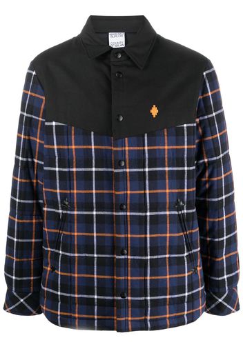 Marcelo Burlon County of Milan checked long-sleeve jacket - Blu