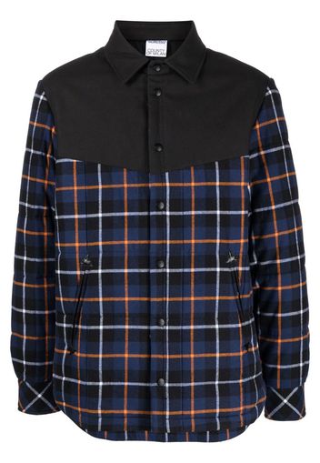 Marcelo Burlon County of Milan check-print padded shirt jacket - Nero