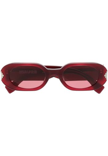 Marcelo Burlon County of Milan oval-frame sunglasses - Rosso