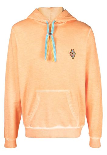 Marcelo Burlon County of Milan Sunset Cross drawstring hoodie - Arancione