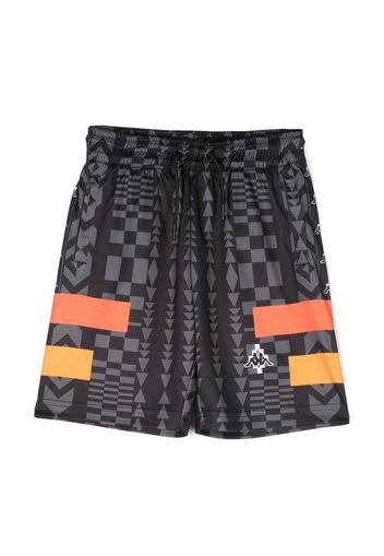 Marcelo Burlon County Of Milan Kids x Kappa graphic-print track shorts - Nero