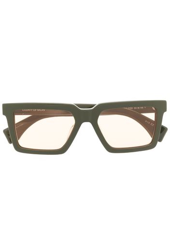 Marcelo Burlon County of Milan Paramela square-frame sunglasses - Verde