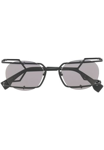 Marcelo Burlon County of Milan Mutisia round-frame sunglasses - Nero