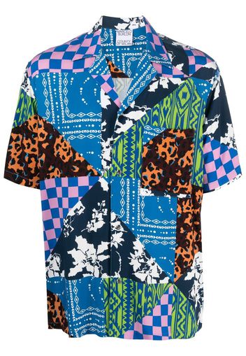 Marcelo Burlon County of Milan mix print shirt - Blu