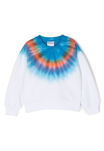 Marcelo Burlon County Of Milan Kids tie-dye cotton sweatshirt - Bianco