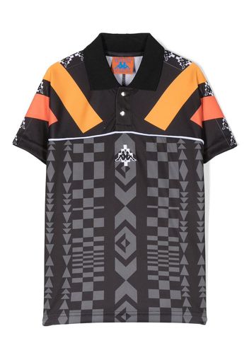 Marcelo Burlon County Of Milan Kids x Kappa graphic-print polo shirt - Nero