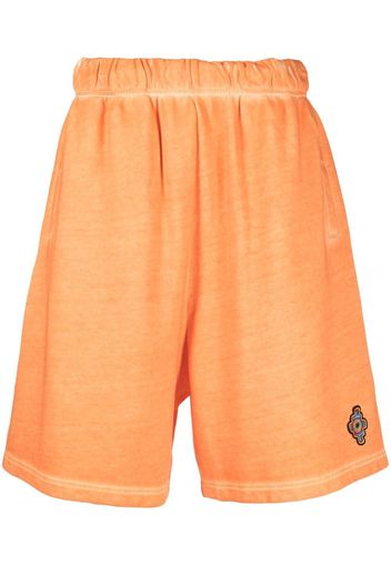 Marcelo Burlon County of Milan logo patch knee-length shorts - Arancione