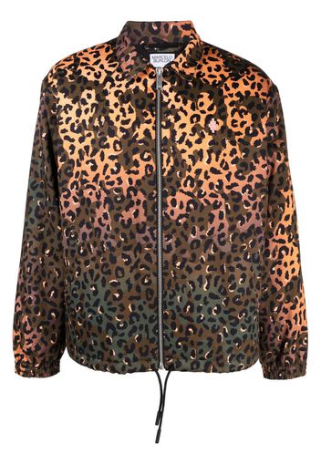 Marcelo Burlon County of Milan graphic-print zip-fastening jacket - Marrone