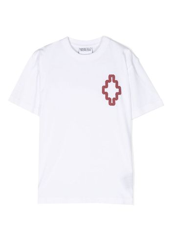 Marcelo Burlon County Of Milan Kids T-shirt con stampa - Bianco