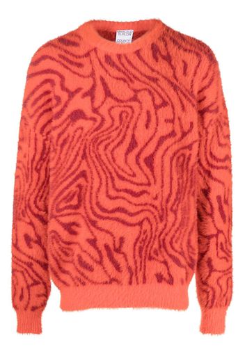 Marcelo Burlon County of Milan Maglione a fantasia - Rosso