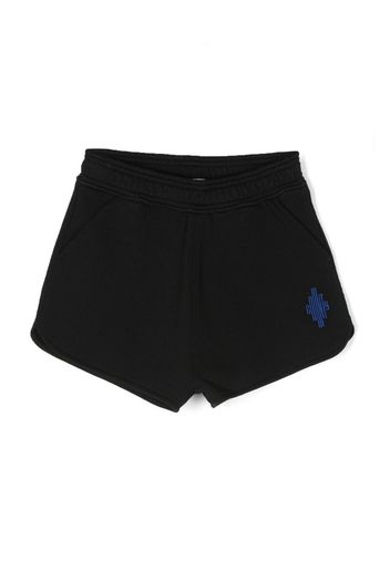 Marcelo Burlon County Of Milan Kids motif-embroidered cotton shorts - Nero