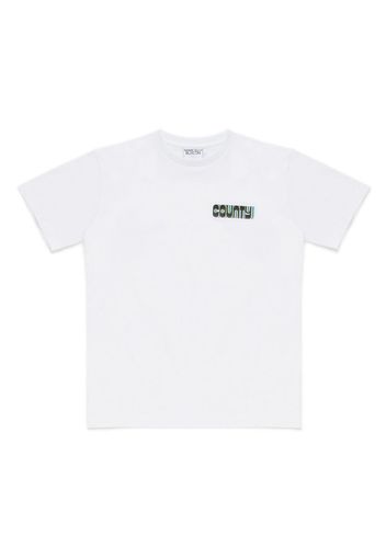 Marcelo Burlon County Of Milan Kids T-shirt con stampa - Bianco