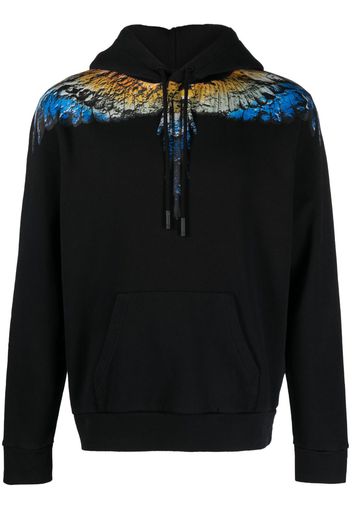 Marcelo Burlon County of Milan Lunar Wings organic cotton hoodie - Nero