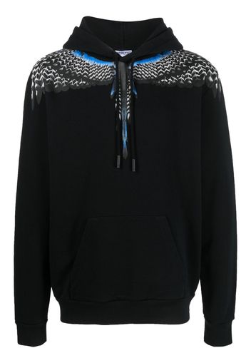 Marcelo Burlon County of Milan Grizzly Wings-print hoodie - Nero