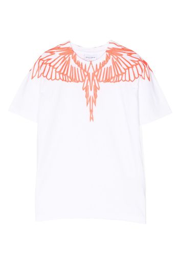 Marcelo Burlon County Of Milan Kids T-shirt con stampa ali - Bianco