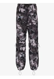 high-rise camouflage-print track pants