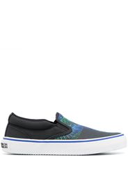 WINGS VULCANIZED SLIP-ON BLACK BLUE NEON