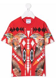 Marcelo Burlon County Of Milan Kids CROSS FALCO TEE S/S RED MULTICOLOR - Rosso