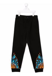 Marcelo Burlon County Of Milan Kids BLUE GRIZZLY WINGS JOGGING BLACK LIGHT - Nero