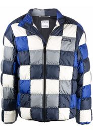 Marcelo Burlon County of Milan CHECKERBOARD INLAY DOWN JKT DARK BLUE ME