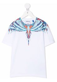 Marcelo Burlon County Of Milan Kids Wings-print cotton T-shirt - Bianco