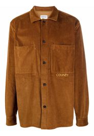 Marcelo Burlon County of Milan corduroy long-sleeve shirt - Marrone