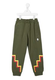 Marcelo Burlon County Of Milan Kids Pantaloni sportivi con stampa - Verde