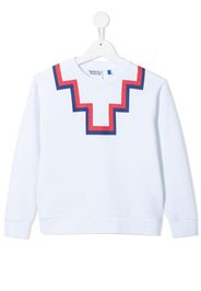 Marcelo Burlon County Of Milan Kids Felpa con stampa - Bianco