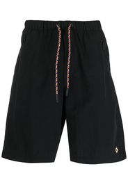 Marcelo Burlon County of Milan COLOURFUL CROSS NYLON SHORTS BLACK MULTI - Nero