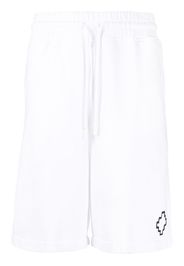 Marcelo Burlon County of Milan logo-print drawstring Bermuda shorts - Bianco