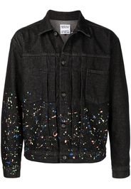 Marcelo Burlon County of Milan paint-splatter denim jacket - Nero