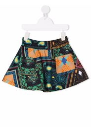 Marcelo Burlon County Of Milan Kids bandana-print flared mini skirt - Nero