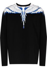 Marcelo Burlon County of Milan Felpa Icon Wings girocollo - Nero