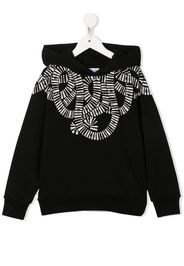 Marcelo Burlon County Of Milan Kids logo-print cotton hoodie - Nero