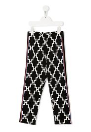 Marcelo Burlon County Of Milan Kids Leggings con stampa - Nero