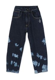 Marcelo Burlon County Of Milan Kids paint-effect jeans - Blu