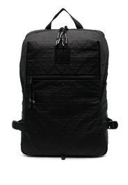 Marcelo Burlon County of Milan logo-patch embossed backpack - 1010 BLACK BLACK