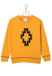 Marcelo Burlon County of Milan logo-print cotton sweatshirt - Giallo