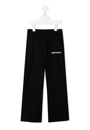 Marcelo Burlon County Of Milan Kids Pixel-logo slip-on straight trousers - Nero