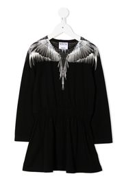 Marcelo Burlon County Of Milan Kids Icon Wings cotton dress - Nero