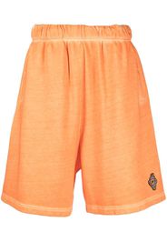 Marcelo Burlon County of Milan logo patch knee-length shorts - Arancione