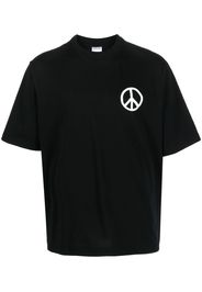 Marcelo Burlon County of Milan peace-logo short-sleeve T-shirt - Nero