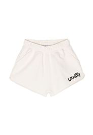 Marcelo Burlon County Of Milan Kids logo-print cotton shorts - Toni neutri