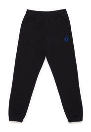 Marcelo Burlon County Of Milan Kids Pantaloni sportivi con ricamo - Nero