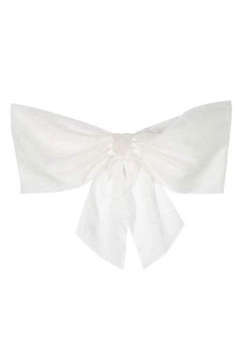 MARCHESA KIDS COUTURE silk bow hair clip - Bianco
