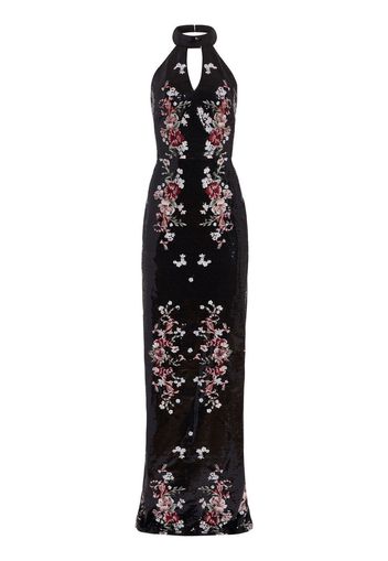 Marchesa Notte sequin-embellished gown - Nero